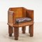 Art Deco Armchair in Wood 1