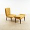 Lounge Chair and Ottoman, 1960s, Set of 2 1