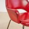 Roter Vintage Sessel, 1960er 5