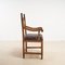Brauner Vintage Sessel, 1900er 3