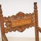 Brauner Vintage Sessel, 1900er 4