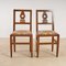 Neoclassical Walnut Chairs, Set of 2 1