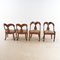 Neoclassical Chairs in Walnut, Set of 4, Image 2