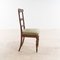 Vintage Stuhl mit Intarsien aus Nussholz 2