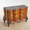 Art Deco Commode in Root with Black Marble Top 1