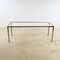 Chromed Iron Table with Glass Top, Image 1