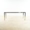 Chromed Iron Table with Glass Top, Image 3