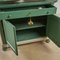 Mueble vintage verde de madera, Imagen 7