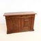 Vintage Brown Oak Credenza 1