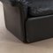 Black Leather 2-Seater Sofa, Image 4