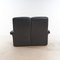 Black Leather 2-Seater Sofa 3
