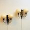 Vintage Norwegian Brass and Glass Wall Lamps by Br Sæther, 1940s, Set of 2, Image 5