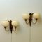 Vintage Norwegian Brass and Glass Wall Lamps by Br Sæther, 1940s, Set of 2 8
