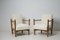 Set of Swedish Grace Upholstered Armchairs, 1920s 2