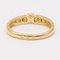 Vintage 18kt Yellow Gold Ring with Diamonds, 1970s 5