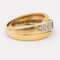 Vintage 18 Karat Gelbgold Ring mit Saphir und Diamanten, 1960er 4