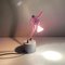 Italian Modern Pink Metal Sculpture Table Lamps, 1980s, Set of 2 17