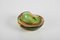 Herzförmige Schale aus Muranoglas in Grün & Bernsteinfarben von Flavio Poli, Italien, 1960er 12