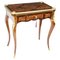 Antique French Burr Walnut Marquetry Desk, 1890s 1