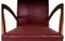 Burgundy Armchairs in Faux Leather, Set of 2 3