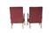 Burgundy Armchairs in Faux Leather, Set of 2, Image 4