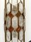 Large Hammered Glass and Gilt Wrought Iron Sconces from Longobard, Italy, 1970s, Set of 2, Image 9