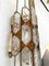 Large Hammered Glass and Gilt Wrought Iron Sconces from Longobard, Italy, 1970s, Set of 2, Image 10