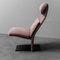 Vintage Pink Velvet Lounge Chair from Saporiti Italia, 1970s 2