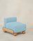 Slippers Cove Armless Seat in Pool Velvet by Fred Rigby Studio, Image 1
