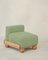 Slippers Cove Armless Seat in Sage Velvet by Fred Rigby Studio 1