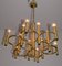 12-Light Chandelier by Sciolari, Italy, 1960s 7