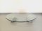 Vintage Italian Oval Marble and Glass Coffee Table attributed to Massimo Vignelli, 1970s 12