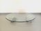 Vintage Italian Oval Marble and Glass Coffee Table attributed to Massimo Vignelli, 1970s, Image 12