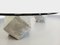 Vintage Italian Oval Marble and Glass Coffee Table attributed to Massimo Vignelli, 1970s, Image 9