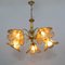 Mid-Century Modern Glass and Brass Hanging Light, Italy, 1960s, Image 2