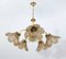 Mid-Century Modern Glass and Brass Hanging Light, Italy, 1960s, Image 5