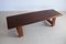 Brutalist Wood Bench or Side Table, 1950s 8