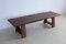 Brutalist Wood Bench or Side Table, 1950s 1