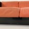 Black and Cognac Saratoga Sofa by Massimo & Lella Vignelli for Poltronova, 1960s 12