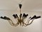 Mid-Century Chandelier 24 Arms in the style of Stilnovo, 1950s 17
