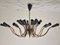 Mid-Century Chandelier 24 Arms in the style of Stilnovo, 1950s 4