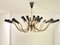 Mid-Century Chandelier 24 Arms in the style of Stilnovo, 1950s 14