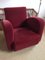 Art Deco Red Armchair, Image 1