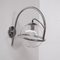 Mid-Century Chrome and Clear Glass Wall Light from Kinkeldey 1