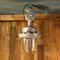 Vintage Industrial Silver Metal and Clear Glass Pendant Lamp, Image 5