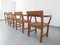 Take Poulsen Pine Dining Chairs for Gramrode Furniture, Denmark 1974, Set of 4 4