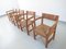 Take Poulsen Pine Dining Chairs for Gramrode Furniture, Denmark 1974, Set of 4 3