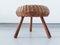 Tabouret Tripode en Osier par Tony Paul, Usa, 1950s 3