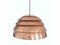 Early Pendant in Copper by Hans-Agne Jakobsson for Markaryd, Sweden, 1958 1
