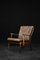 Mid-Century Danish Modern Beech & Brown Leather Armchair from Farstrup Møbler, 1970s, Image 6